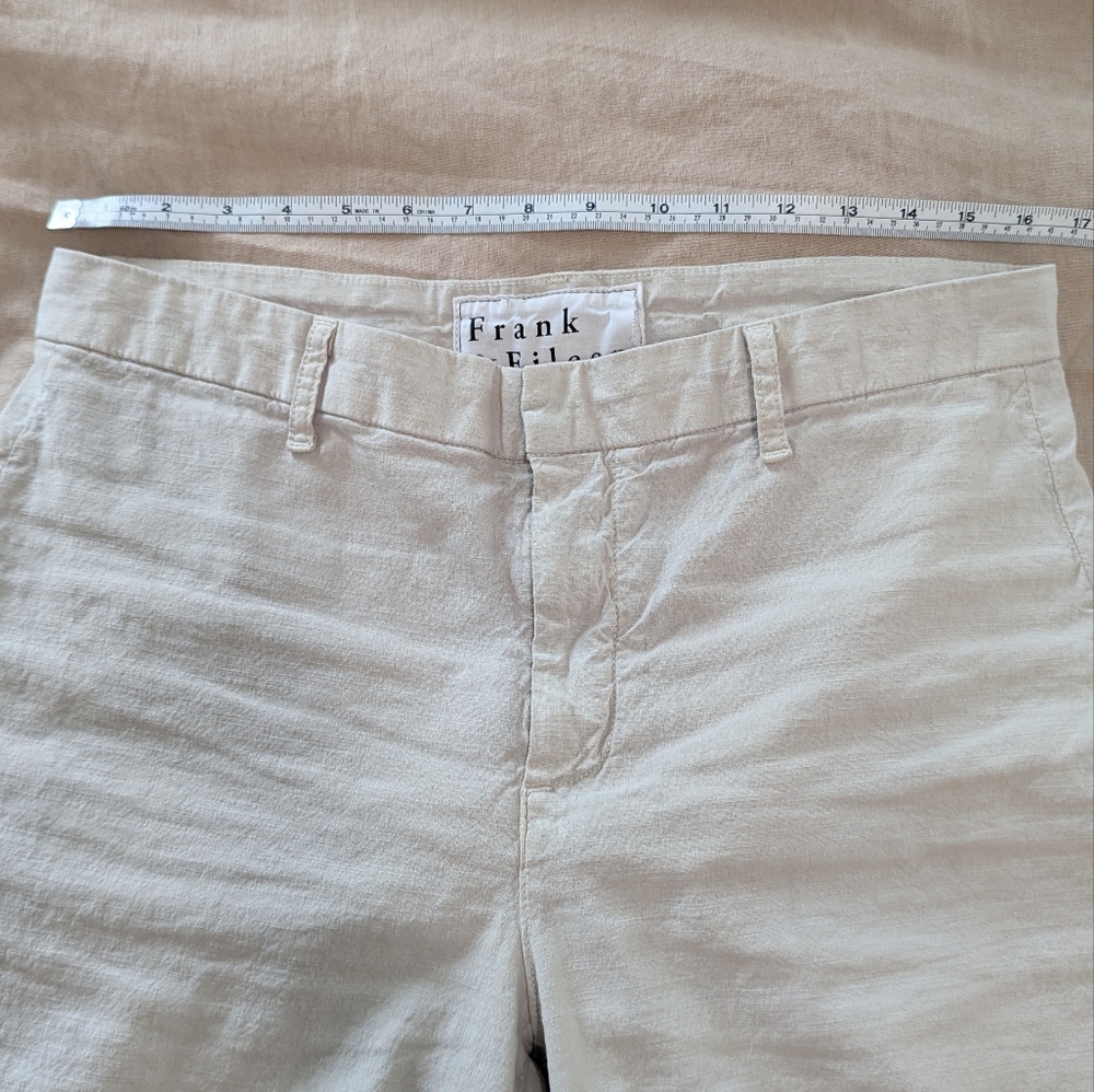 Frank & Eileen Cement Wexford Wide leg Linen Pants - Picture 6 of 10